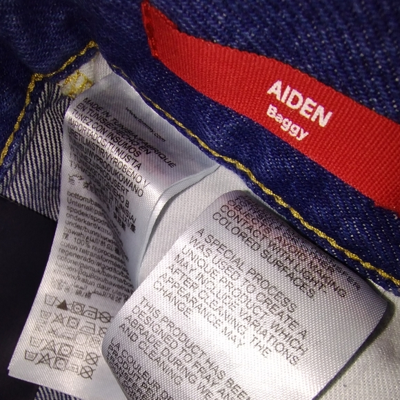 Tommy jeans aiden baggy, size 34 34 loose fit faded, one white pocket - Picture 5 of 10